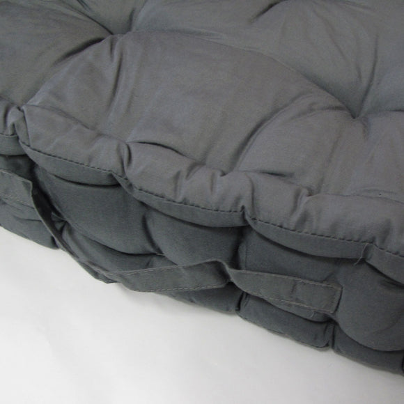 1 Pc Floor Box Cushion Pad 40 x 40+ 8 cm Grey - RnR Galore