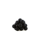 1 Set of 20 LED Black 5cm Cotton Ball Battery Powered String Lights Christmas Gift Home Wedding Party Bedroom Decoration Outdoor Indoor Table Centrepiece - RnR Galore