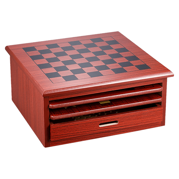 10 in 1 Wooden Chess Board Games Slide Out Checkers House Unit Set - RnR Galore