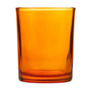 10 Pack Orange Glass Votive Tealight Candle Holders House Party Centerpiece Xmas Wedding Decor Glass Candlestick Party Decorations Bridal Baby Shower Event - RnR Galore