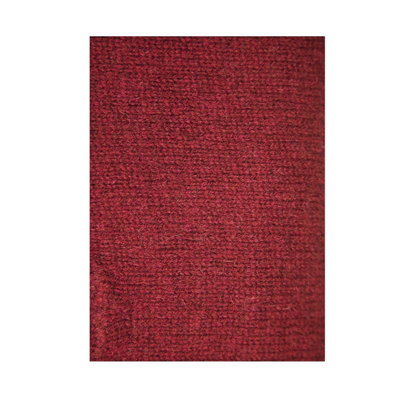 100% SHETLAND RAGG WOOL Half Zip Up Knit JUMPER Pullover Mens Sweater Knitted - Burgundy - XL - RnR Galore