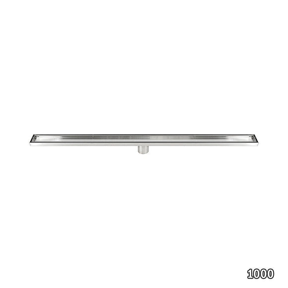 1000mm Tile Insert Bathroom Shower Stainless Steel Grate Drain w/Centre outlet Floor Waste - RnR Galore