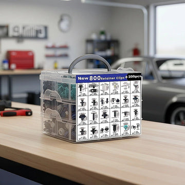 1000PCS Car Retainer Clips Auto Fasteners Push Trim Clips Pin Rivet Bumper Kit - RnR Galore