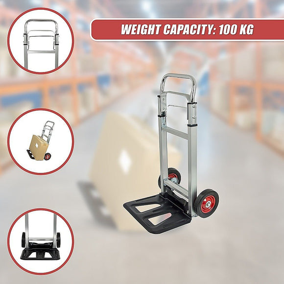 100kg Trolley Folding Hand Truck Sack Barrow - RnR Galore