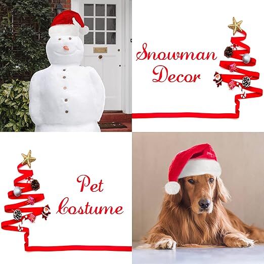 10Pack Christmas Santa Hats for Adults - Extra Thicken Velvet Santa Claus Hats for Women Men Fluffy Plush Xmas Hats Christmas Party Supplies New Year's Eve Party Hats for Adults Teenagers - RnR Galore