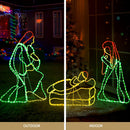 1.12M Christmas Lights Motif 552 LED Rope Light Outdoor Decoration Jingle Jollys - RnR Galore
