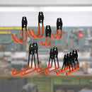 12 - Pack Wall Mount Garage Hooks Tool Storage Workshop Organiser Heavy Duty Steel - RnR Galore