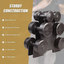 12kg Dumbbell Weights Set with Rack for Home Gym Training - RnR Galore