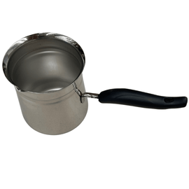 1.2L TURKISH COFFEE POT Milk Warmer Jug w Handle STAINLESS STEEL - RnR Galore