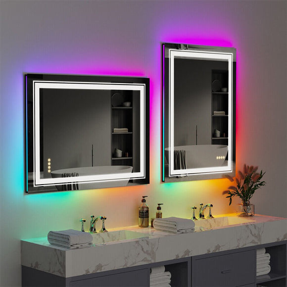 1400x700mm LED Bathroom Mirror Anti - fog Illuminated - RnR Galore