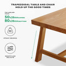 1.4M Solid Wood Dining Table Square Dining Table Dining Table Kitchen Furniture - RnR Galore