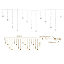 160 LED 6M Christmas Lights Icicle Light Solar Cold Jingle Jollys - RnR Galore