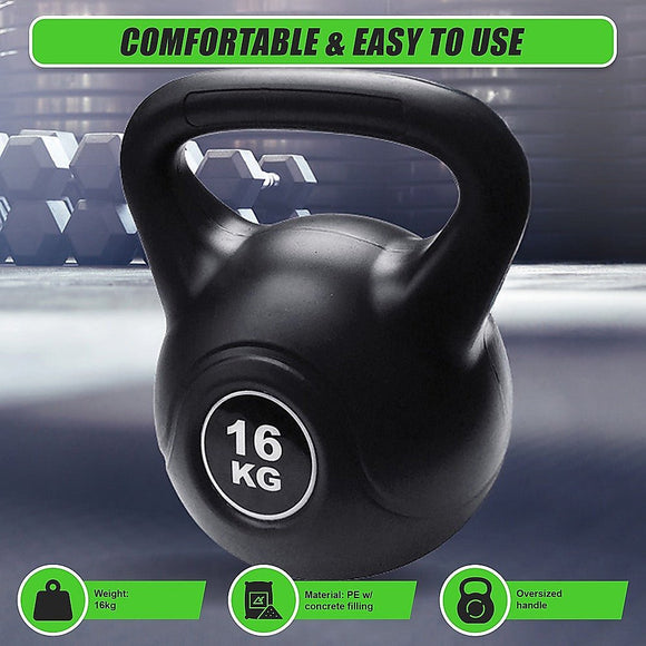 16kg Concrete Kettlebell Weight for Strength Training Home Gym - RnR Galore