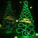 1.7M Christmas Tree 230 LED RGB Motif Lights Jingle Jollys - RnR Galore