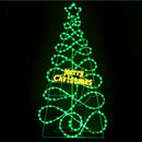 1.7M Christmas Tree 230 LED RGB Motif Lights Jingle Jollys - RnR Galore