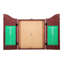 18" Dartboard Cabinet Set Professional Dartboard Wood Classic Game Party Sport - RnR Galore