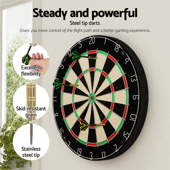 18" Dartboard Professional Dart Board Party Game Target Sport Competition Gift - RnR Galore