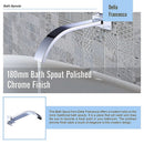 180mm Bath Spout Polished Chrome Finish - RnR Galore