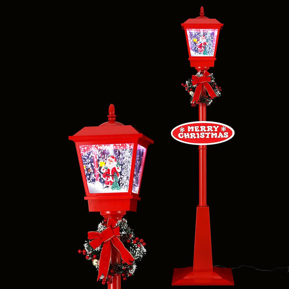 1.8M Christmas Lights Post Lamp LED Outdoor Decorations Jingle Jollys - RnR Galore