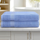 2 Pack Bath Sheets Set Cotton Extra Large Towel Blue - RnR Galore