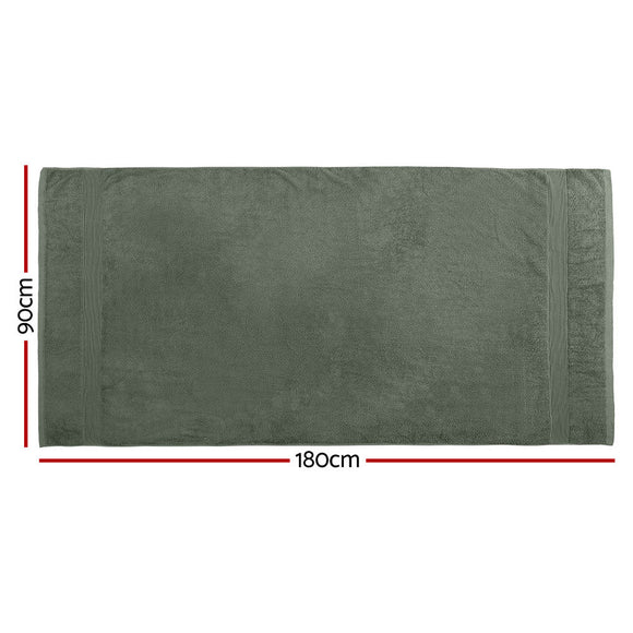 2 Pack Bath Sheets Set Cotton Extra Large Towel Green - RnR Galore