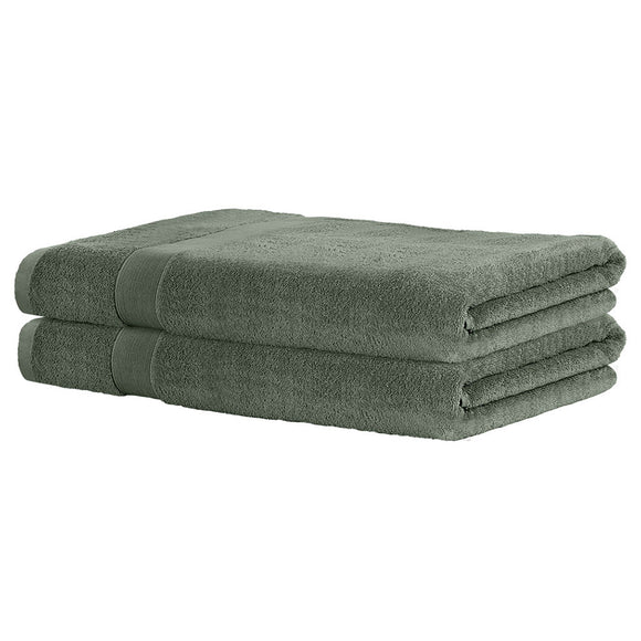 2 Pack Bath Sheets Set Cotton Extra Large Towel Green - RnR Galore