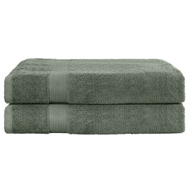 2 Pack Bath Sheets Set Cotton Extra Large Towel Green - RnR Galore