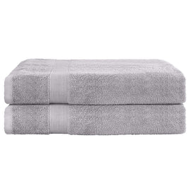 2 Pack Bath Sheets Set Cotton Extra Large Towel Grey - RnR Galore