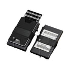 2 - Pack Grey Metal Thin Slim Men Women Pop Up Wallet (10.1 x 6.9 x 1.7 cm) - RFID Anti - theft Card Holder with box - RnR Galore