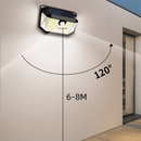 2 - Pack Solar Motion Sensor Wall Light(416 - Bead LED) - 3 Lighting Modes, IP64 Waterproof, Three - Sided Wide - Angle Lighting for Outdoor Security and Garden Lighting - RnR Galore