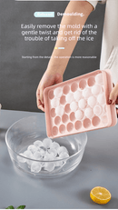 2 PCS Large Round Ice Cube Trays with Lids 3 Cavity Sphere Ice Ball Maker Mould Stackable Hard Plastic Slow Melting for Whiskey Cocktails Blue - RnR Galore