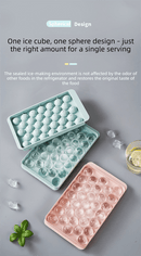 2 PCS Large Round Ice Cube Trays with Lids 3 Cavity Sphere Ice Ball Maker Mould Stackable Hard Plastic Slow Melting for Whiskey Cocktails Pink - RnR Galore