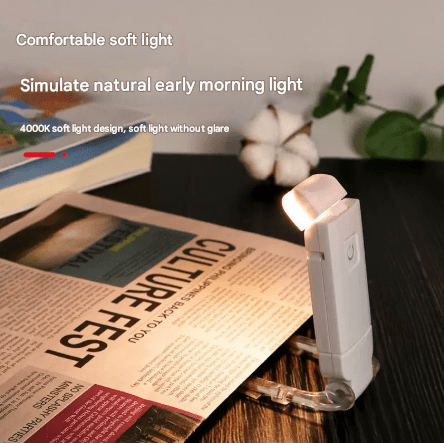2 Pcs Pink USB Rechargeable Clip - on LED Book Light - 3 Color Modes & Dimmable Brightness for Eye - Caring Reading - RnR Galore