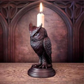 2 - PCS Resin Gothic Raven Candlestick Holder Halloween Home Decor Vintage Animal Statue Candle Stand for Table Centerpiece and Party - RnR Galore