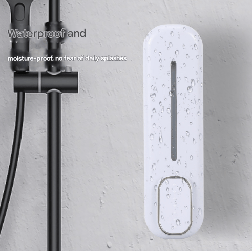 2 Pcs White Modern Wall - Mounted Press Soap Dispenser - 300ml Refillable Pump for Bathroom & Kitchen - RnR Galore