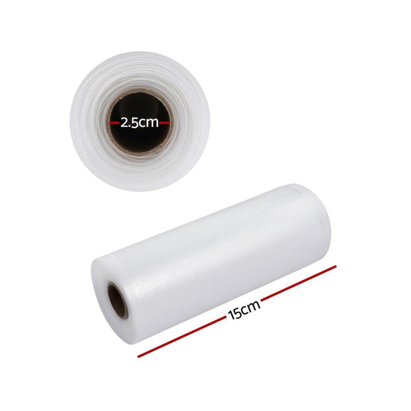 2 Rolls Food Vacuum Sealer Bags Storage Saver Heat Sealing Bag Pack 15CMX6M - RnR Galore