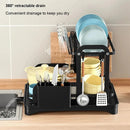 2 Tier Dish Drainer Rack with Drain Basket - RnR Galore