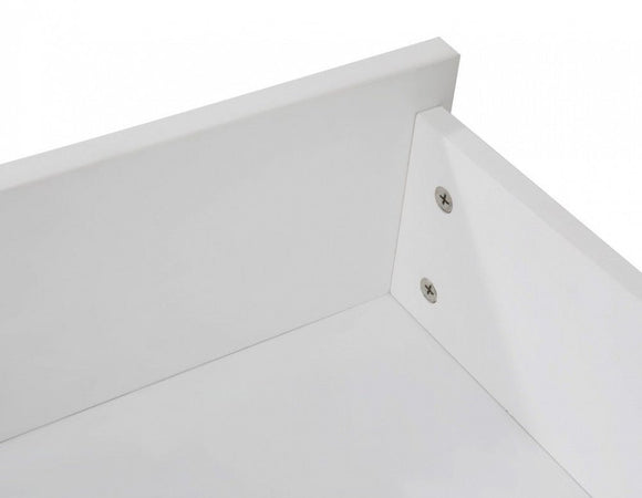 2 x Wooden Bed Frame Storage Trundle Drawers - White - RnR Galore
