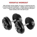 20KG Dumbbell Adjustable Weight Set - RnR Galore