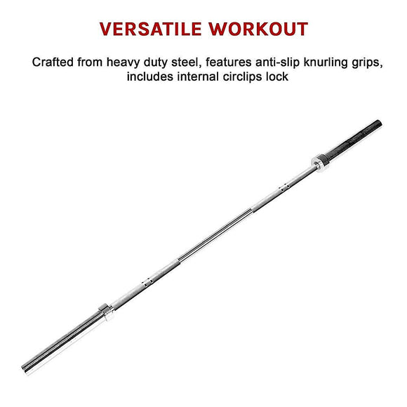 20kg Olympic Barbell 700lb Rated for Powerlifting Home Gym Training - RnR Galore