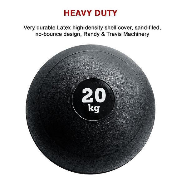 20kg Slam Ball No Bounce Crossfit Fitness MMA Boxing BootCamp - RnR Galore