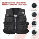 20LBS Weighted Weight Gym Exercise Training Sport Vest - RnR Galore