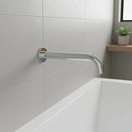 220mm Bath Spout in Polished Chrome Finish - RnR Galore