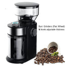 220V Flat Wheel Electric Burr Coffee Grinder Machine - High Efficiency Mill - RnR Galore