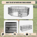 24" 8 Panel Pet Dog Playpen Puppy Exercise Cage Enclosure Fence Play Pen - RnR Galore