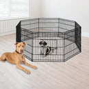 24" 8 Panel Pet Dog Playpen Puppy Exercise Cage Enclosure Fence Play Pen - RnR Galore
