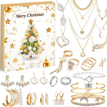 24 - Day Christmas Advent Calendar DIY Bracelet Set, Festive Charm & Bead Kit for Aussie Xmas Gifting & Crafting - RnR Galore