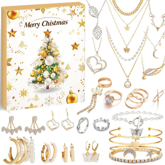 24 - Day Christmas Advent Calendar DIY Bracelet Set, Festive Charm & Bead Kit for Aussie Xmas Gifting & Crafting - RnR Galore