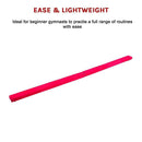 2.4m (8FT) Gymnastics Folding Balance Beam Pink Synthetic Suede - RnR Galore