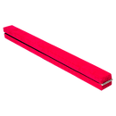 2.4m (8FT) Gymnastics Folding Balance Beam Pink Synthetic Suede - RnR Galore